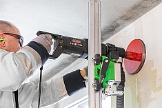 Использование дрелей для сухого алмазного бурения Eibenstock EHD 1801